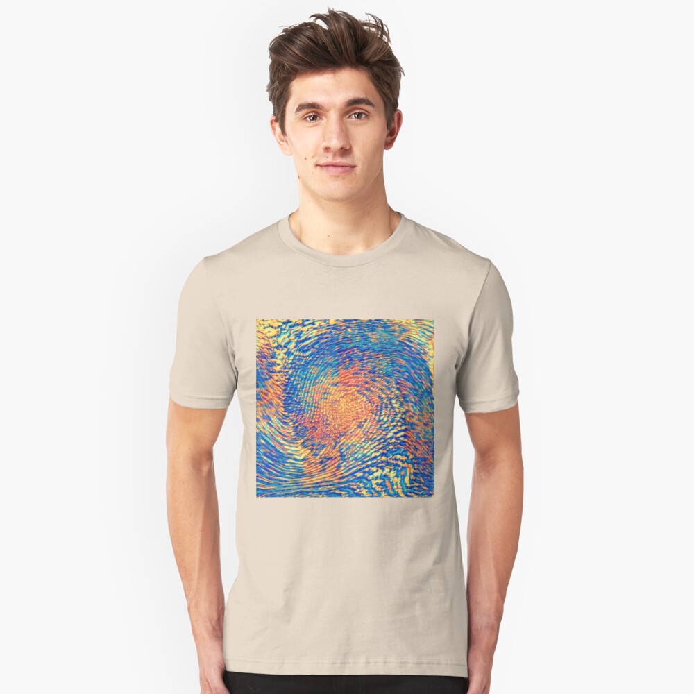 Abstract Wave Slim Fit T-Shirt