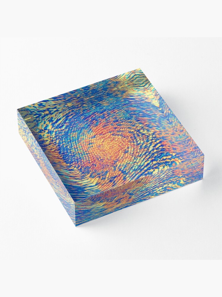 Alternate view of Abstract Wave Acrylic Block