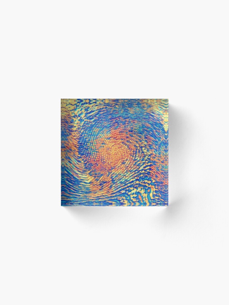 Alternate view of Abstract Wave Acrylic Block