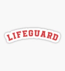 Lifeguard _sexy red Sticker