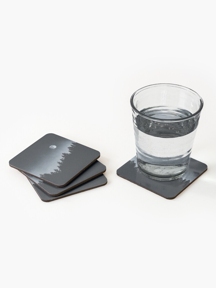 Alternate view of Under Moonlight Coasters (Set of 4)