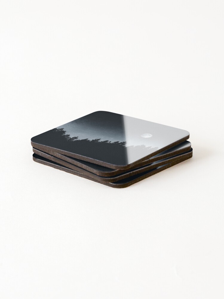 Alternate view of Under Moonlight Coasters (Set of 4)