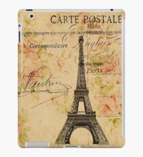 Vinilo o funda para iPad Torre Eiffel retro vintage floral de la vendimia