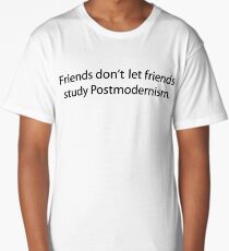 Study Postmodernism | Text Long T-Shirt