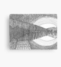 Forrest and Lake at Dusk Canvas Print