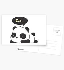 Sleeping panda Postcards