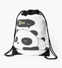 Sleeping panda Drawstring Bag