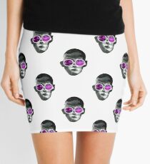 Face in glasses Mini Skirt