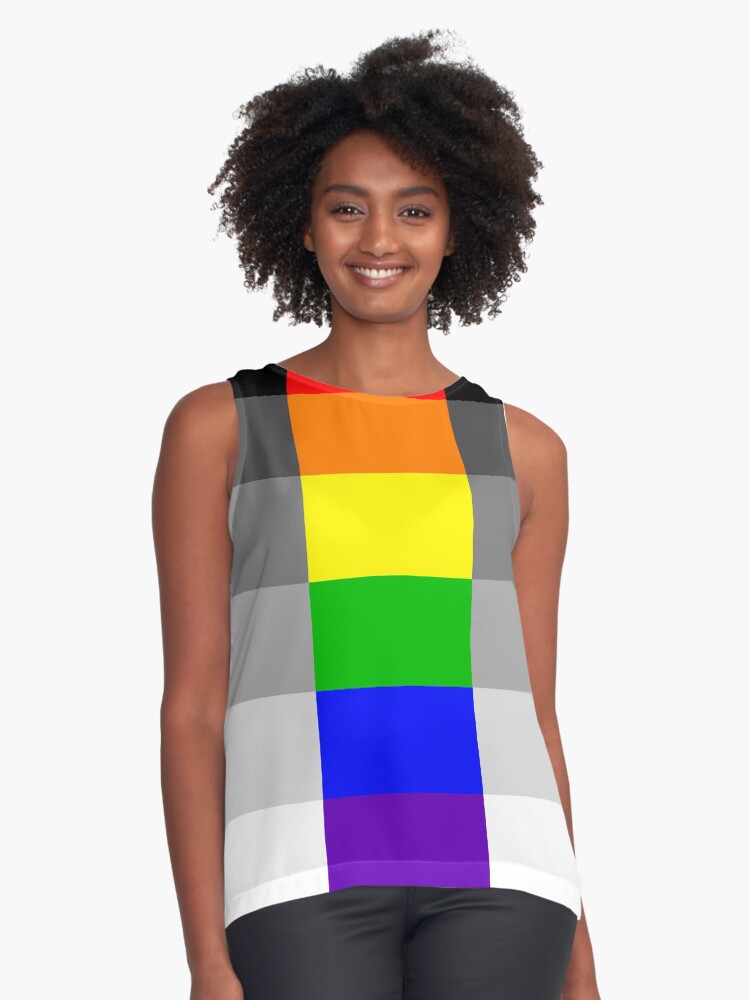 Heteroflexible Pride Flag Sleeveless Top By Joyfullyironic Redbubble