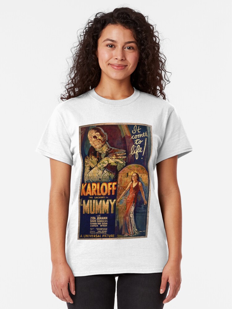 Alternate view of I Love My Mummy! 40s Horror Movie Classic T-Shirt