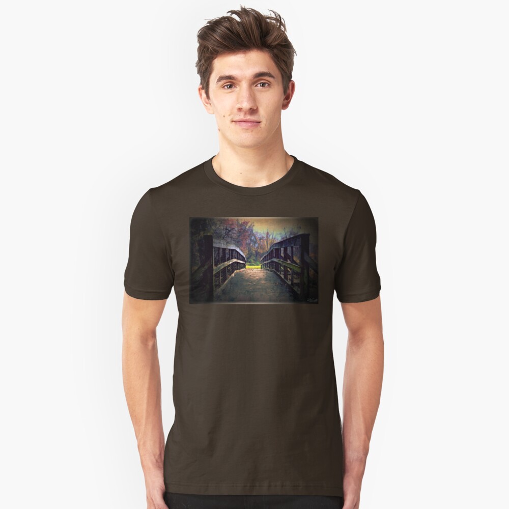 A Bridge to Autumn Slim Fit T-Shirt