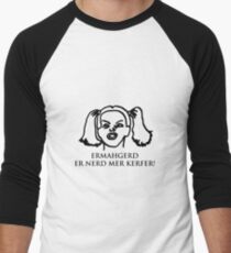 Ermahgerd Er Nerd Mer Kerfer! Ermahgerd Girl. Oh My God I Need My Coffee!! Men's Baseball ¾ T-Shirt