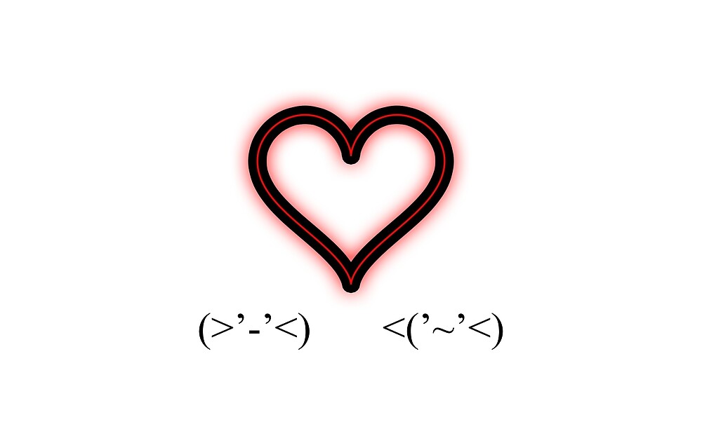 "Ascii art Love" by GingerGear Redbubble