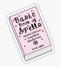 Pegatina Libro básico de hechizos ♡ Ocultismo / Witchy / Hipster / Tumblr Meme