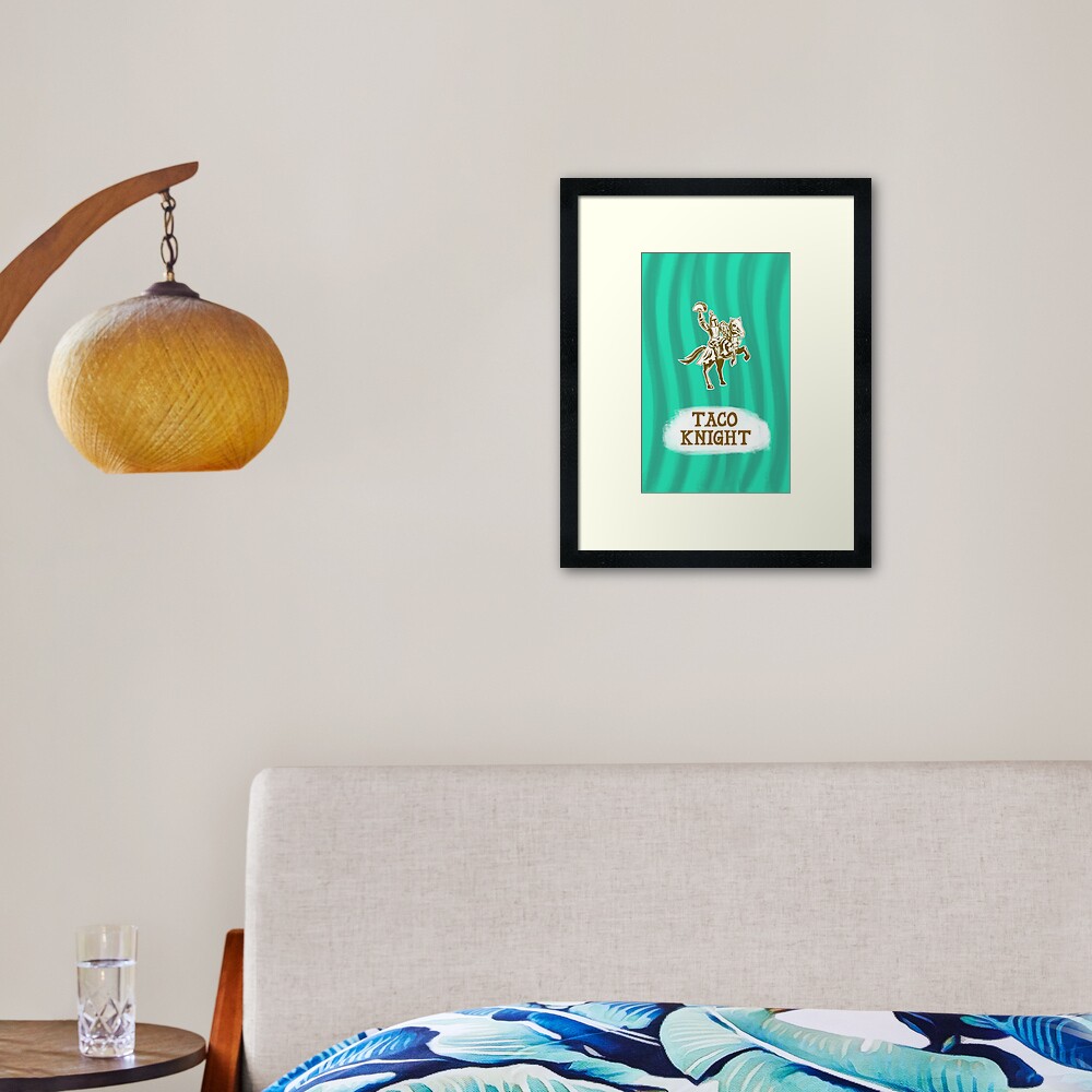 Taco Knight Framed Art Print