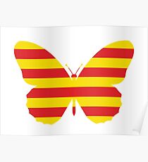 Catalonia, Butterfly Poster