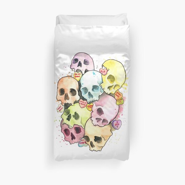 Sweets and Skulls Duvet Cover