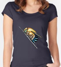 Australian blue banded bee Women's Fitted Scoop T-Shirt