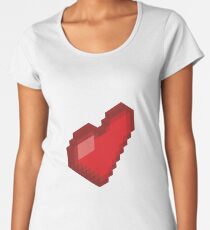 Isometric Heart Women's Premium T-Shirt