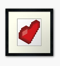 Isometric Heart Framed Print