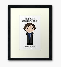 So Boring Framed Print