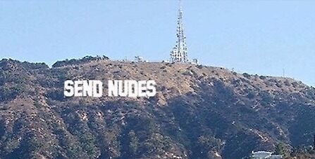 "Send Nudes - Hollywood Sign" by lets get this BREAD Redbubble