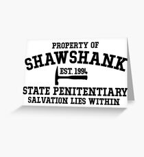 Shawshank State Penitentiary - Shawshank Redemption Greeting Card