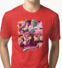 JoJo's Bizarre Adventure - Stardust Crusaders Japanese Logo Tri-blend T-Shirt