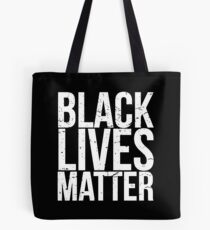 Schwarz lebt Materie Tote Bag