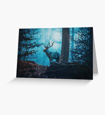 Blue Forest Greeting Card