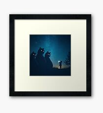 The Gift (blue) Framed Print