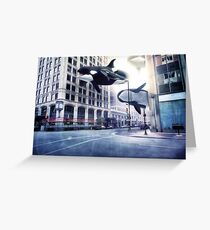 City of whales Greeting Card