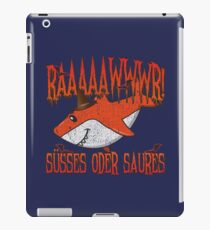 Orangener Halloween Hai: Raawr! Süßes Oder Saures! iPad-Hülle & Klebefolie