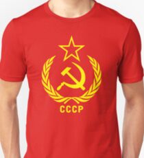 Sowjetische kommunistische CCCP Hammer & Sichel Slim Fit T-Shirt