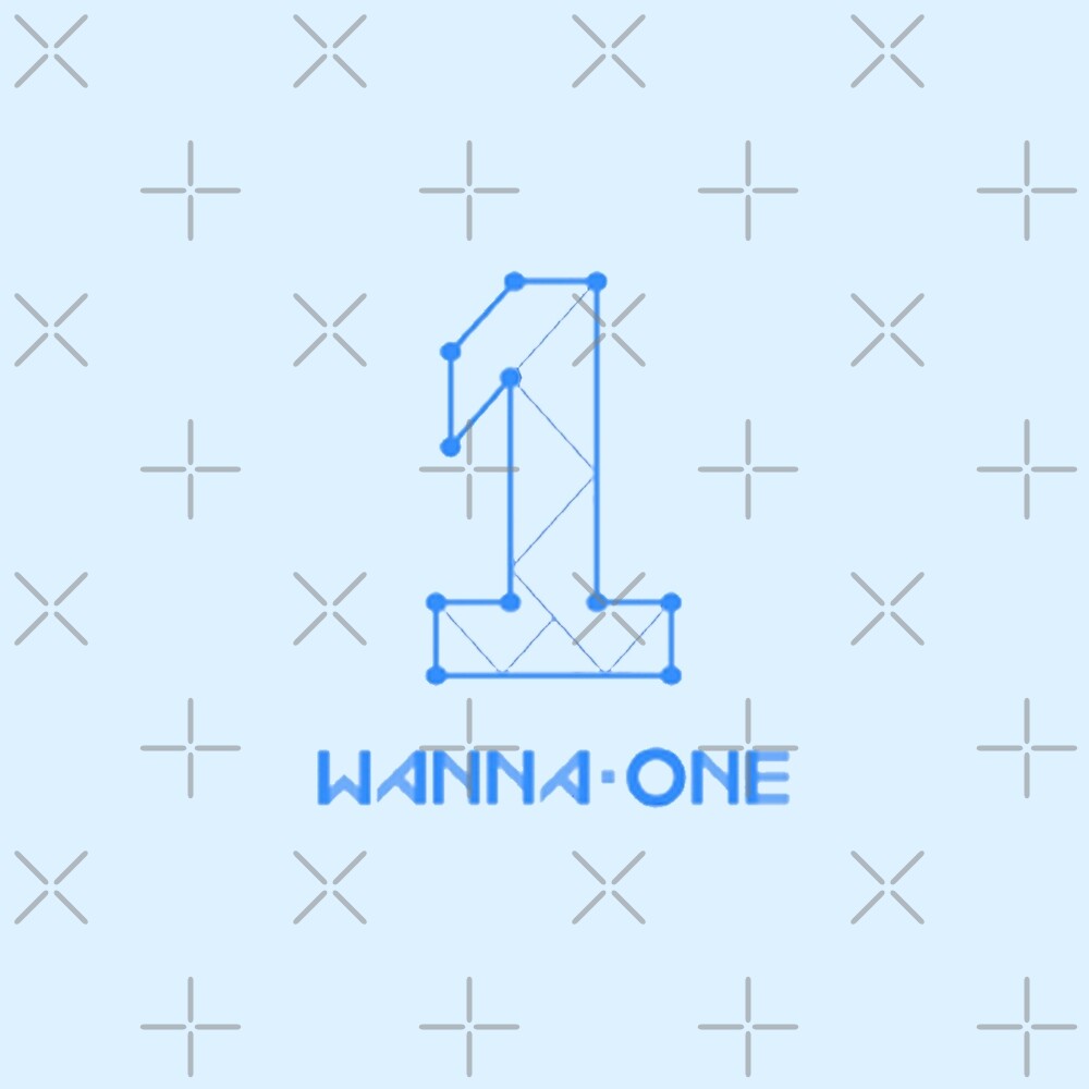 «WANNA ONE logo blue version» de PrincessHojoon | Redbubble