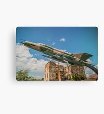 Military Jet Fighter Canvas Print