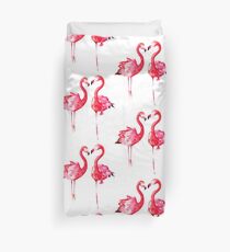 Pink Flamingos Duvet Cover
