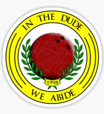 The Dude Abides Sticker