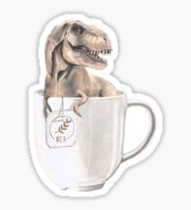 Tea Rex Sticker