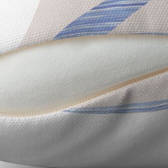 Alternate view of Letter Z Blue Watercolor Stripes Monogram Initial Throw Pillow