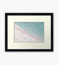 Beach love Framed Print