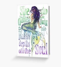 Mermaid : Profound Depths Greeting Card