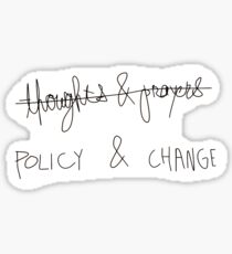 Policy and Change Sticker