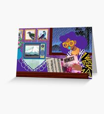 Rainy Day Reading Greeting Card