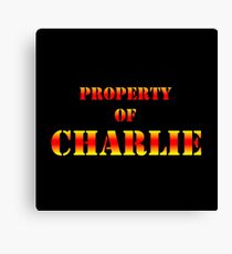 Property Of CHARLIE Canvas Print