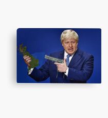 Boris Johnson Meme Canvas Print