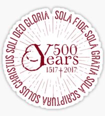 500 YEARS Reformation Celebration 5 Solas Sticker