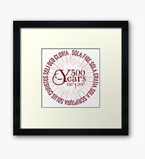 500 YEARS Reformation Celebration 5 Solas Framed Print