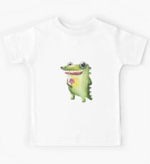 Cute Critter Alison Alligator Kids Tee