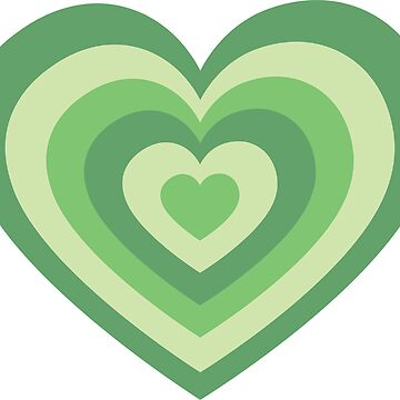 Green Heart Graphic Sticker for Sale by ShutterButton